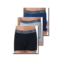 Blackspade 9472 Erkek Modern Basics Shorty 3 Lü Siyah-Gri Melanj-