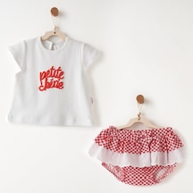 Andywawa Kız Bebek Takım 2 Parça Set Anw-ac26682 Kırmızı