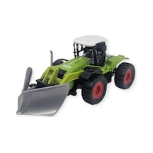 Farm Mini Oyuncak Traktör - 14 Cm Kar Küreme Ve Dozer Bıçaklı Çiftlik Aracı Lisinya