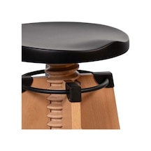 Burgu Roller Sandalye - Siyah