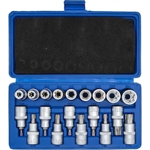 Dorf 1/2 Torx Ve İç Dış Torx - E Lokma Seti 19 Parça - Çantalı