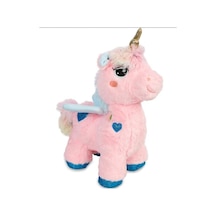 Peluş Tek Boynuzlu At Unicorn Lila Mavi Peluş 35 Cm Pelüş
