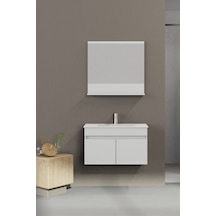 Biani Tome 80 Cm Banyo Dolabı Renk Mat Beyaz