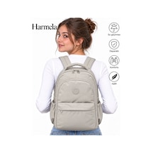 2200 Hafif Kullanışlı Okul Sırt Çantası Unisex Okul Çantası Bej