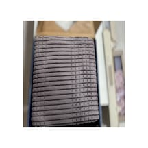 Merinos Modern Line 3 Parça Battaniye Seti Kül Moru