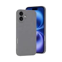 iPhone Uyumlu 16 Plus Kılıf First Silikon - Gri
