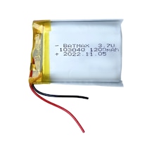 Ayt Powermaster 3.7 Volt 10x30x40 Mm 1200 Mah Lityum Polimer Pil Akıllı Saat İntercom Kulaklık Pili Soketsiz