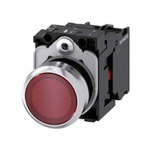 Siemens 3su1152-0ab20-1ca0 - 22mm Metal Işıklı Kırmızı Buton