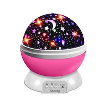 Tavan Projeksiyonlu Yıldızlı Gökyüzü Gece Lambası, 360 Dönebilen Gece Lambası, Projektör Lambası