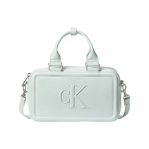 Calvin Klein Lv04f3411gu3l Bold Ck Elongated Kadın El Çantası Mavi