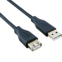 USB A Erkek A Dişi 5 Mt Uzatma Siyah USB207