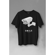 Kamera Smile Selfie Big Brother Baskılı Tişört Unisex T-shirt 001