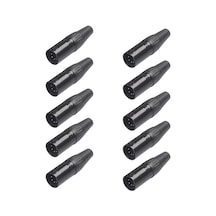 Ses Kabloları, Mikrofon Kabloları, Xlr 5pin Kablolar İçin 10 Adet 5pin Xlr Kendin Yap Fişi - Kaiyi