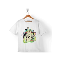 Peace Love Zen Özgürlük Barış Anarchy Çocuk Tişört 001