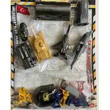 Büyük Asker Seti Helikopter Uçak Tank Ve Asker Seti 19 Parça