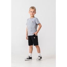 U.S. Polo Assn. Erkek Çocuk Gri Bermuda Takım Us2470-c-v2 Gri-01