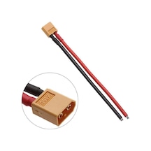 12AWG 15CM XT60 Erkek Kablo