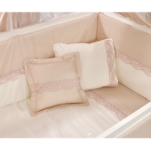 Meltem Kids Mondo İncili Pembe Pamuklu Bebek Uyku Seti 60 x 120 CM Pembe