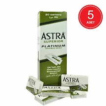 Astra Platinium Tıraş Jileti 5 x 20 Adet