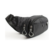 Sanmorris Unisex Paraşüt Kumaş Suya Dayanıklı 3 Bölmeli Body Bag Sı-6036 Siyah