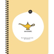 Hisli Şeyler Stickerli Defter Hallederiz 16,5x22,5 80 Yp Kar. Çok Renkli