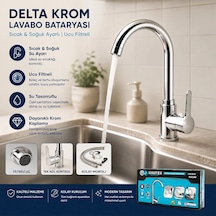 Krom Delta Lavabo Bataryası Aç Kapa Ktx-2639 Bx40 Diğer