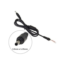 1 metre 3.5x1.35 mm notebook adaptör tamir kablosu 3.5 mm 1.35 mm adaptör tamir kablosu