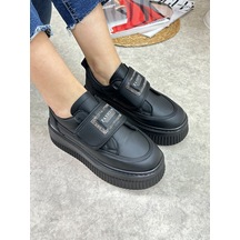 Günlük Kadın Sneaker Cırtlı Kalın Yüksek Taban Ayakkabı 1111 001 Günlük Kadın Sneaker Cırtlı Kalın Yüksek Taban Ayakkabı 1111 001