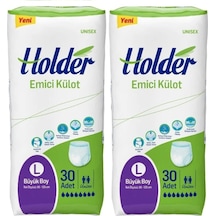 Holder Emici Külot Yetişkin Hasta Bezi Large Büyük Boy 2 x 30'Lu Holder Emici Külot Yetişkin Hasta Bezi Large Büyük Boy 2 x 30'Lu