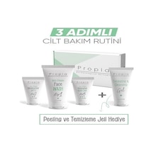 Propia Sivilce Karşıtı 3 Adımlı Bakım Seti 150 ML + Peeling