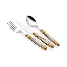 Rivadossi Arianna Ring Şampanya 75 Parça Çatal Bıçak Seti