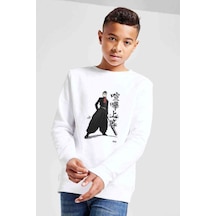 Tshirthane Anime One Punch Man Baskılı Unisex Çocuk Beyaz Sweatshirt (534773265) Beyaz