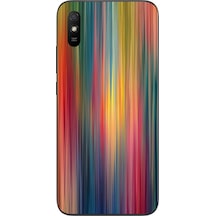 Redmi 9a Uyumlu Gökkuşağı Karışımı Baskılı Silikon Kılıf Renkli