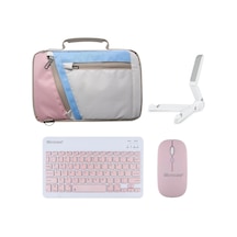 Apple Uyumlu iPad Air 4 10.9 2020 İçin Çanta+bt Klavye+mouse+stand Al4382