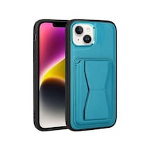 Nihcase Apple Uyumlu iPhone 13 Kılıf Memo Kartlıklı Standlı Pu Deri Kapak