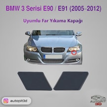 Bmw 3 Serisi E90 / E91 2005 2012 Uyumlu Far Yıkama Kapağı Sağ Sol Takım