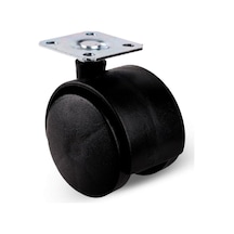 Dsyapıaksesuar Düz Tabla Tekerlek 50mm Masa Sehpa Dolap Tekeri Krom Siyah 50mm Çok Renkli