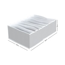 8 Gözlü Çekmece Içi Akordiyon Organizer - Xlarge Kumaş Gri Diğer