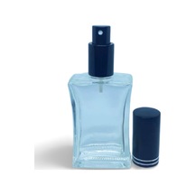 Parfüm Şişesi 30 Ml 3 Adet Siyah Kapak Metal Valf İçbükey Boş Şişe