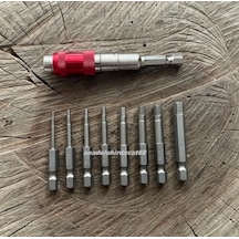 Rico Alyan Seti Bits Alyan Uç Set 1,5mm 6mm Bükülebilir Bits Uzatma 9pcs