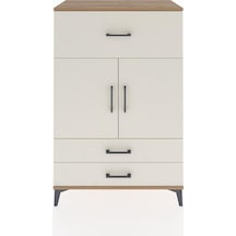 Hyperion Dolap 2 Raflı 3 Çekmeceli 2 Kapaklı 88x44x134 Çam-aytaşı Atlas Çam