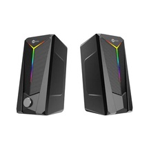 Lecoo   Ds104 Kablolu Usb + 3.5mm Jack 6w 80db Rgb Işıklı 1+1 Gaming Speaker - Hoparlör