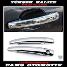 Peugeot 407 Coupe Krom Kapı Kolu 2 Kapı 2005 Üzeri P. Çelik