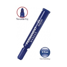 Permanent Markör Kalem Yuvarlak Uç 1 Adet Sentör Kalıcı Marker Kalem Tüm Koli Karton Çuval Cam Plastik Yüzeylerde Kalıcı Mavi