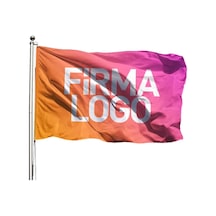 Özel Logolu Gönder Flama 150X225 - Tek Kat Raşel