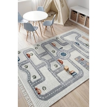 Kids 1001 Renkli Yol Desenli Çocuk Odası Halısı - 133x190 Çok Renkli Kids 1001 Renkli Yol Desenli Çocuk Odası Halısı - 133x190 Çok Renkli
