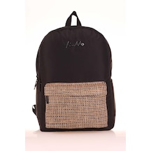 Kaukko Wicker Sırt Çantası Black K1716