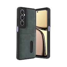 Realme C65 Sara Kartvizitli Deri Kılıf - Yeşil Bzsxx00 1