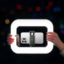 Lexroo 3in1 Şarjlı Led Ring Light Video Işık Seti Telefon Tutucu Bluetooth Kumandalı 20w Standart