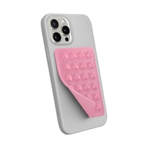 Telefon Arkasına Yapışan Silikon Vantuzlu Telefon Kılıfı Tutucu Araç Telefon Tutucu Ahtapot Vakumlu Telefon Tutucu Açık Pembe Yapışkanlı 2 Mixed